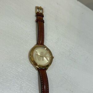 Micheal Kors Leather Strap Watch